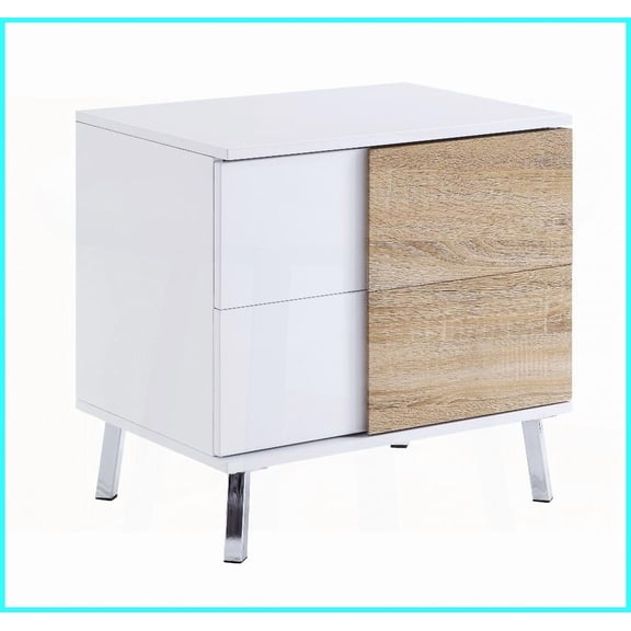 Verux White High Gloss Coffee Table & End Table Set  Modern Living Room Storage, Durable MDF