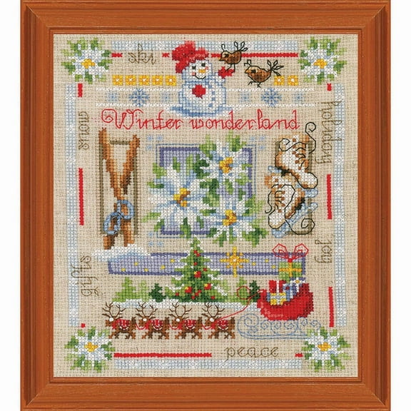 Vervaco A Winter Wonderland Kit & Frame Counted Cross-Stitch