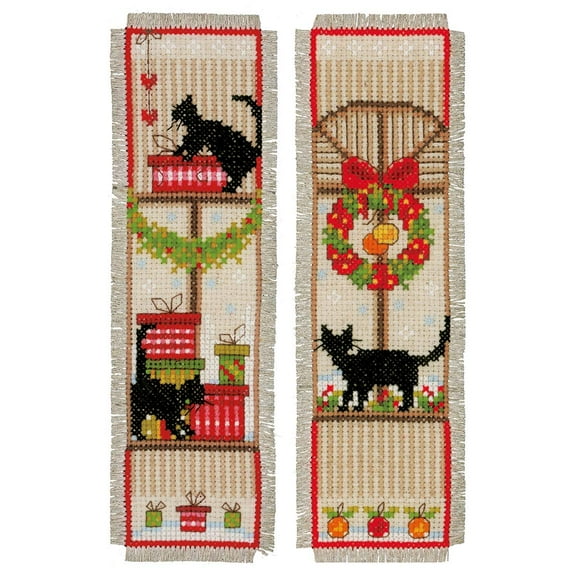 Vervaco Christmas Atmosphere Bookmarks Counted Cross-Stitch Kit