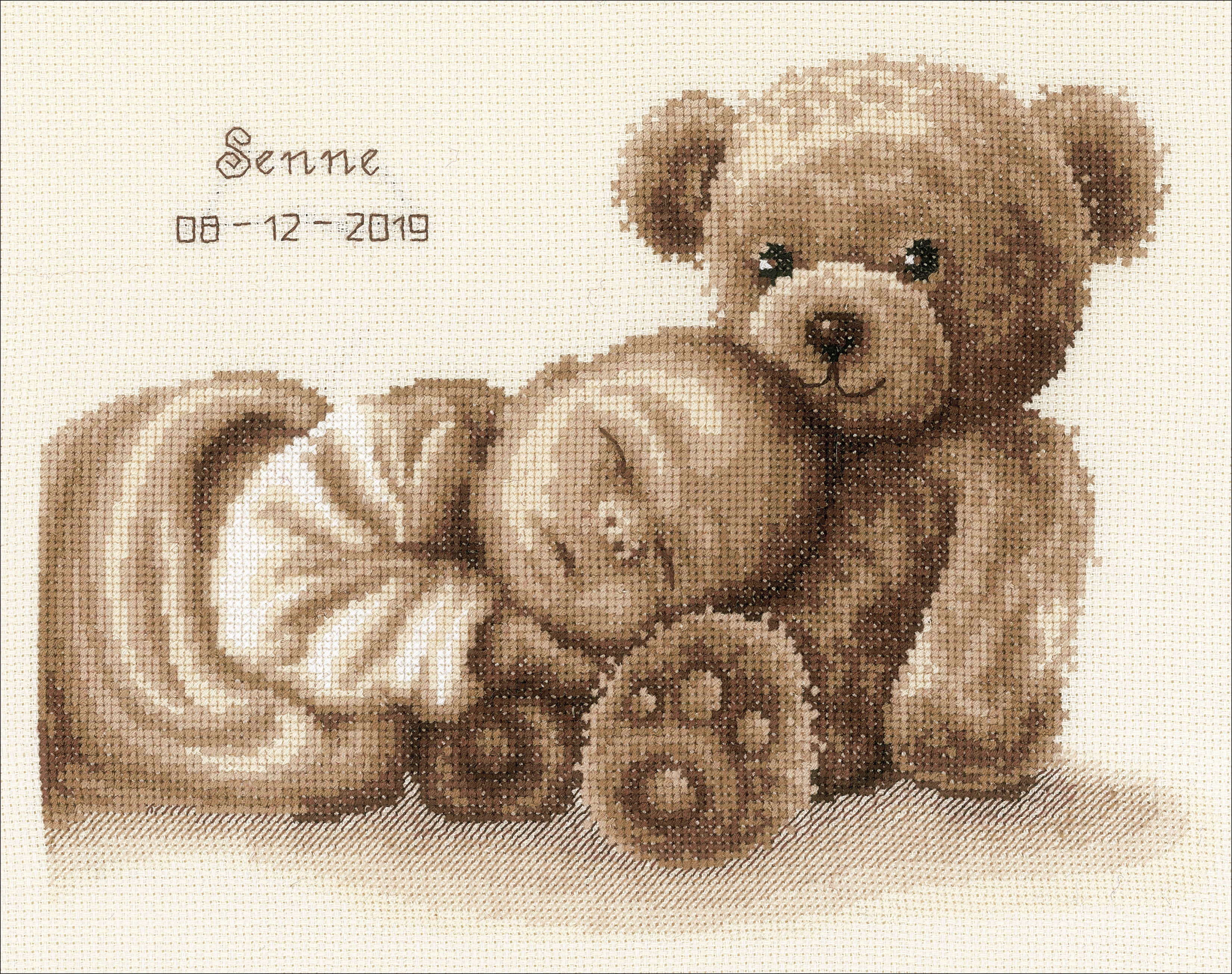 Vervaco Counted Cross Stitch Kit 11.25"X8.75"-Sweet Dreams Record On Aida (14 Count)