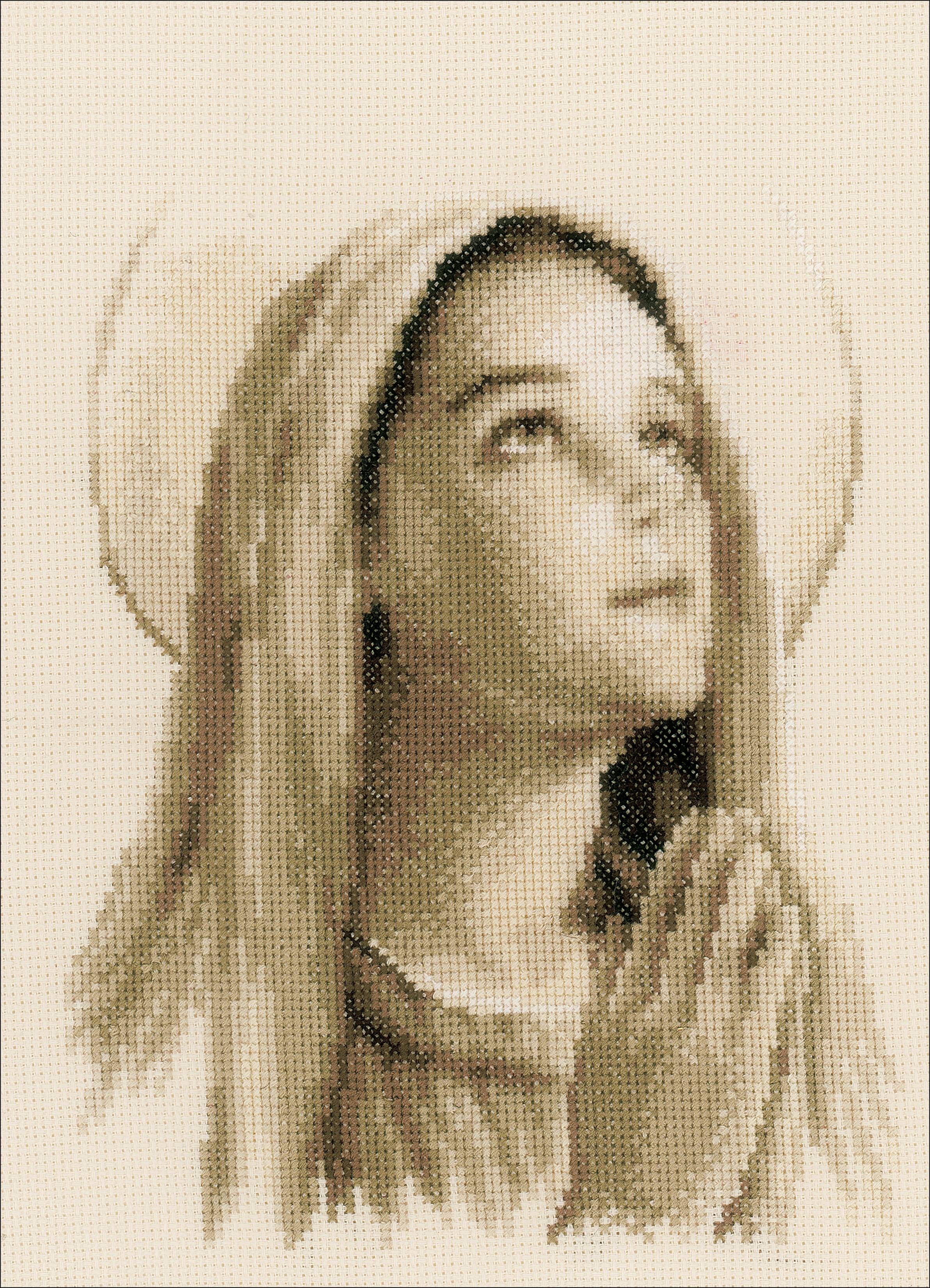 Vervaco Counted Cross Stitch Kit 8"X10"-Hail Mary On Aida (14 Count)