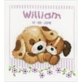 thumbnail image 1 of Vervaco Counted Cross Stitch Kit 8"X8.75"-Cuddling Dogs Record On Aida (14 Count), 1 of 2