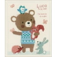 thumbnail image 1 of Vervaco Counted Cross Stitch Kit 9.25"X11.25"-Cute Animal Friends On Aida (14 Count), 1 of 1