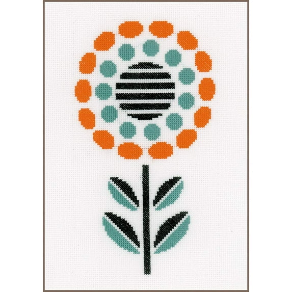 Vervaco Counted Cross Stitch Kit Abstract Flower PN-0161613