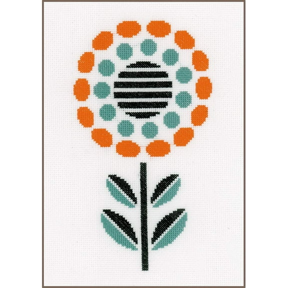 Vervaco Counted Cross Stitch Kit Abstract Flower PN-0161613