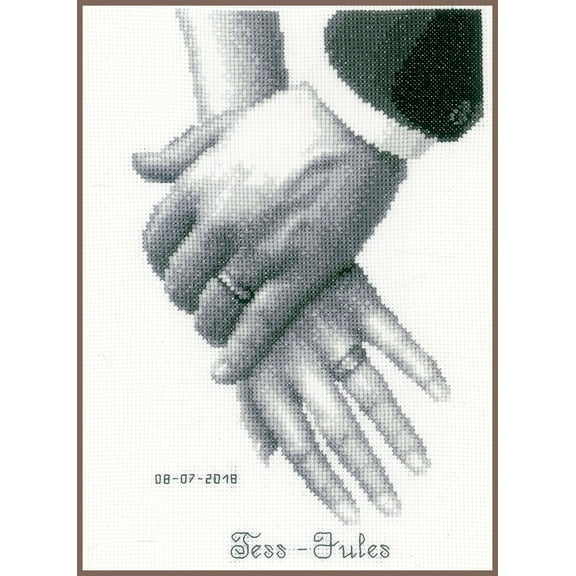 Vervaco Counted Cross Stitch Kit Love For Life 7.2" x 10"