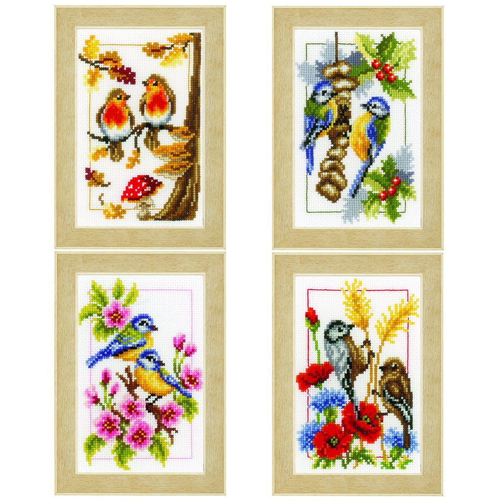 Vervaco® Miniature Four Seasons II Counted Cross-Stitch Kit
