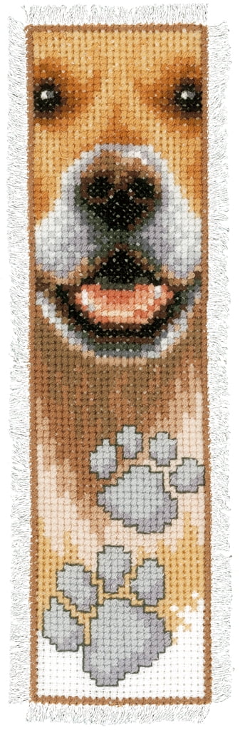Vervaco Cross Stitch Bookmark Kit Dog PN-0143912