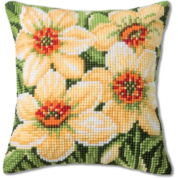 Vervaco Daffodils Cushion Cross Stitch Kit