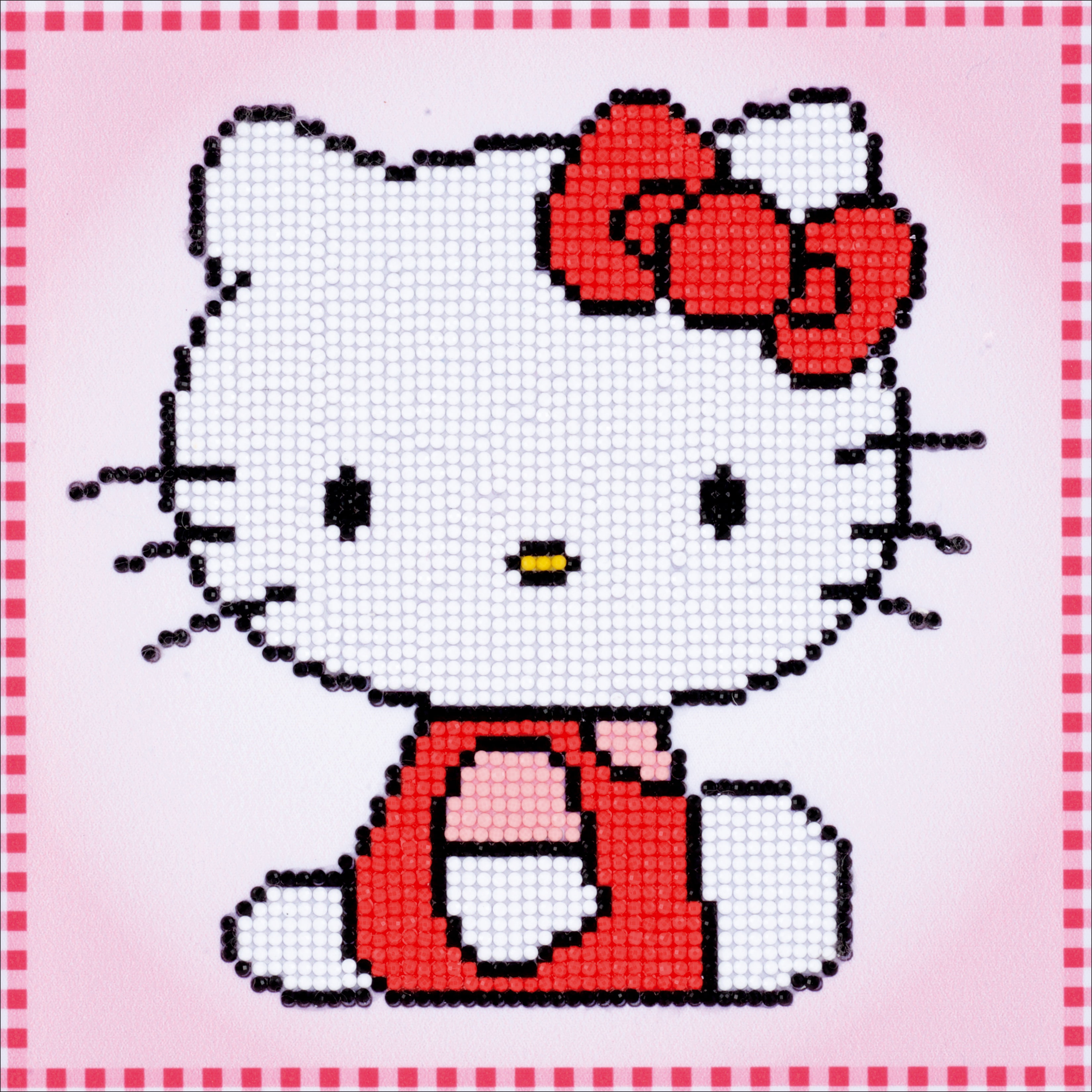 Vervaco Hello Kitty with Heart Plastic Canvas Kit-5X6.5 V0155324