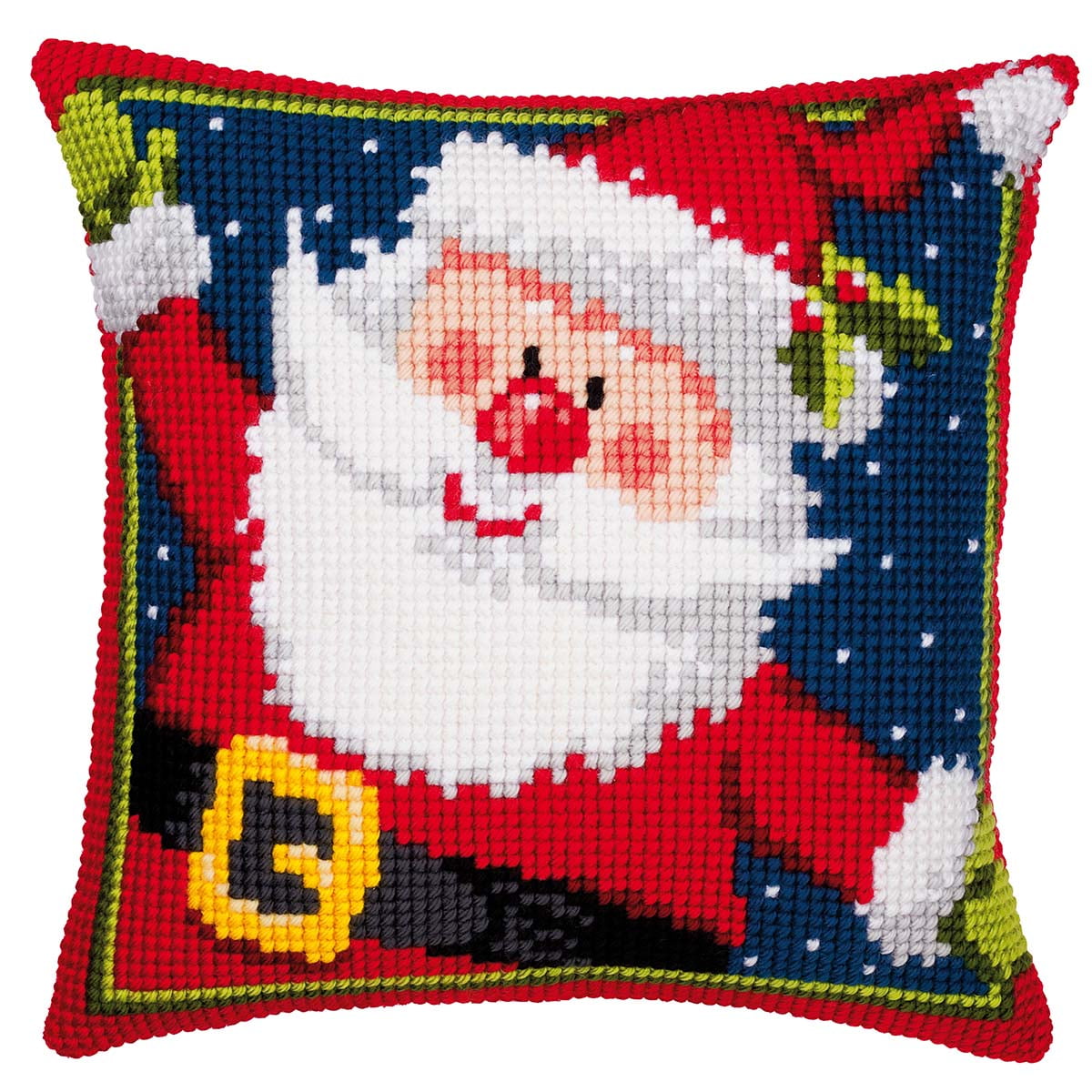 Vervaco® Father Christmas Pillow Cover Needlepoint Kit