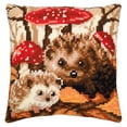 thumbnail image 1 of Vervaco® Hedgehogs Cushion Needlepoint Kit, 1 of 1