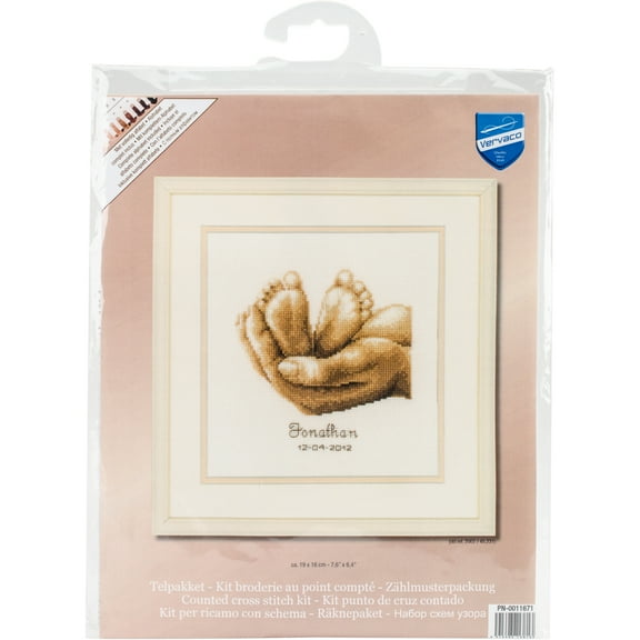 Vervaco Little Feet Counted Cross-Stitch Kit