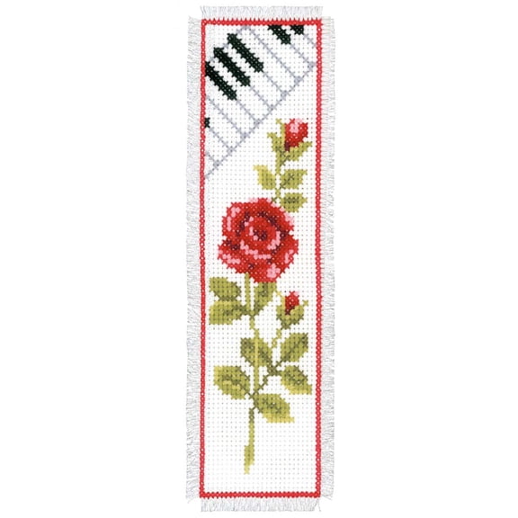 Vervaco Piano Bookmark Counted Cross-Stitch Kit