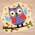 thumbnail image 1 of Vervaco Shaped Rug Latch Hook Kit 20"x22"-Funny Owlet On A Branch, 1 of 1