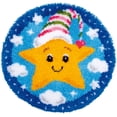 thumbnail image 1 of Vervaco Shaped Rug Latch Hook Kit 22" Round-Little Star, 1 of 2