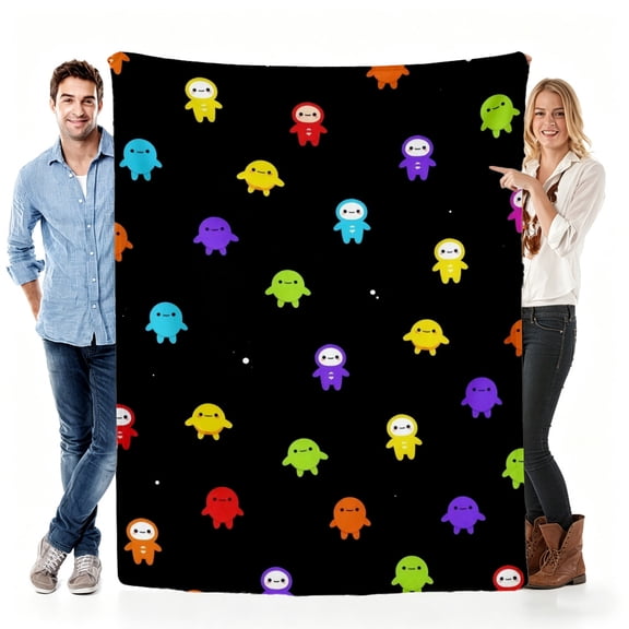 Verve & Co Shop Blanket Gift for Game - Loving Fans,Soft Throw Blanket Fleece for Game - Themed Parties,Character Design