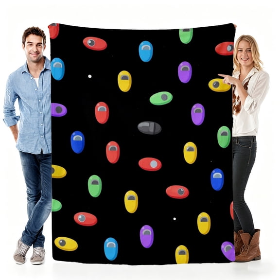 Verve & Co Shop Blanket Gift for Game - lovers from Friends,Soft Throw Blanket Fleece for Game - themed Parties, Birthdays, Game - element Design