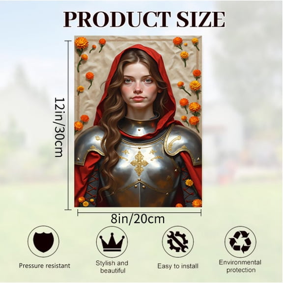 Verve & Co Shop Medieval - inspired Tin Sign, Fantasy - themed Wall Decor for Room, Vintage Metal Artwork for Fantasy Lovers, 12 x 8 Inches Indoor Decorative Tin Sign