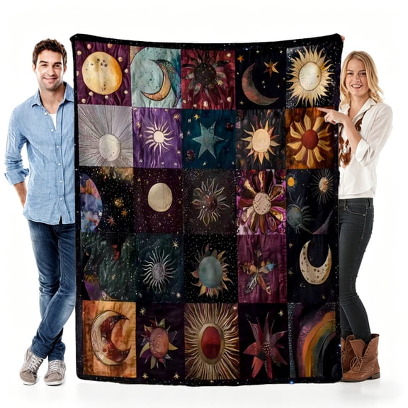 Verve & Co ShopBlanket Gift for Mom from Daughter Son, Soft Throw Blanket Fleece for Mother's Day, Mom Birthday, Celestial Design 30x40in(size: Baby)