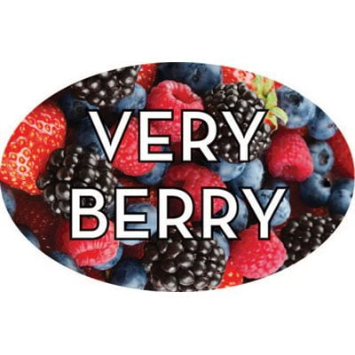 Very Berry Food Store Labels 1.25" x 2" 500 each per roll Great Quality Stickers Decals