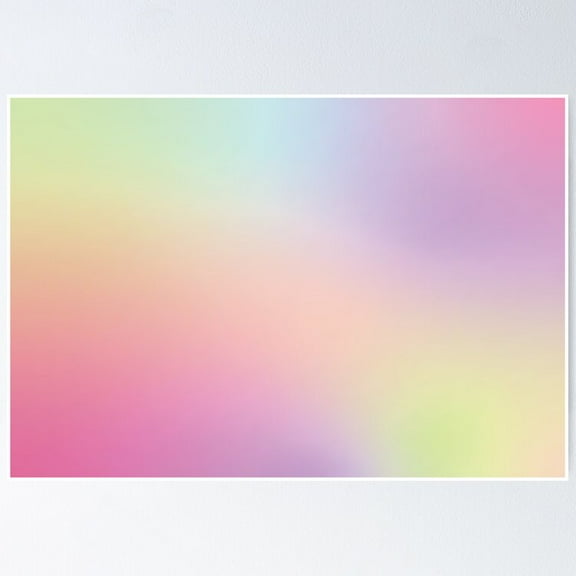 Very Challenging Rainbow Gradient Prismatic Puzzle Poster- Unframed Poster | Wall Art | Perfect For Home Decor & Gifts, 16x24