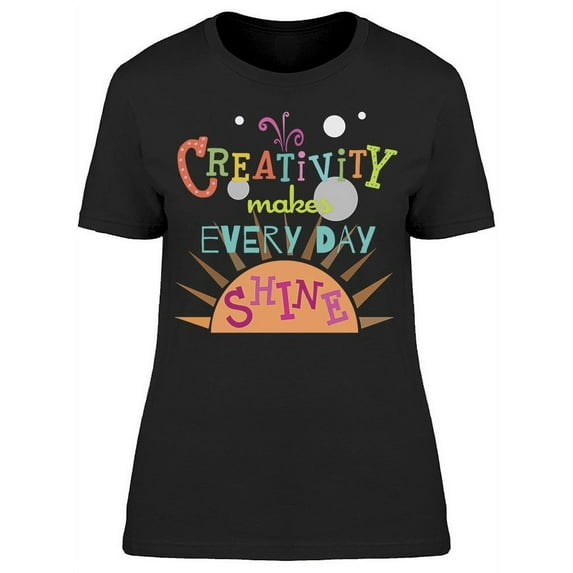 Very Colorful Creativity T-Shirt Women -Image by Shutterstock, Female 3X-Large
