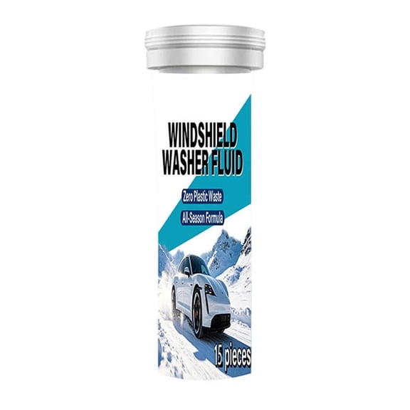 Very Concentrated Windshield Washer Tabs Safe Car Glass Cleaner Tablets for Paint Rubber & Glass Not Clogging Remnant