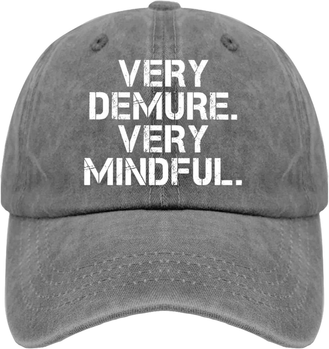 Very Demure Very Mindful 2024 Baseball Cap Hat Running Hat Gifts for Boyfriends Running Hats