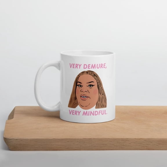 Very Demure Very Mindful Mug Viral Meme Gift.
