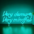 thumbnail image 1 of Very Demure, Very Mindful Neon Sign - Blue Neon Wall Art, Yoga Room Decor, Mindfulness Gift$$Tools & Hardware Other, 1 of 7