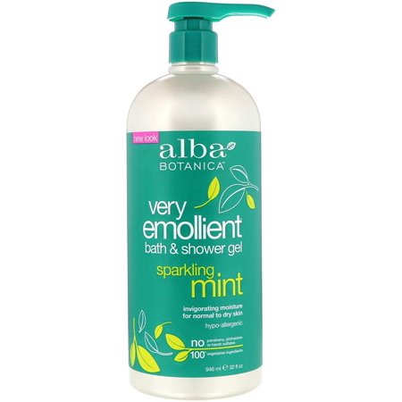 Very Emollient Bath and Shower Gel Sparkling Mint 32 oz