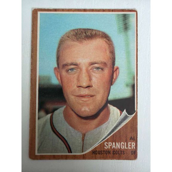 Very Good 1962 Topps Al Spangler #556 Houston Colts Baseball Card Small Corner Bend Houston Colts MLB Baseball Trading Card