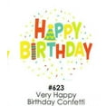 thumbnail image 1 of Very Happy Birthday Confetti Cake Decoration Edible Frosting Photo Sheet, 1 of 1
