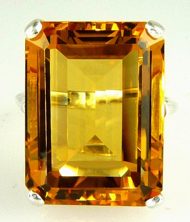 Very Large Citrine Natural Gemstone Ring, Engagement Ring, Proposal ...
