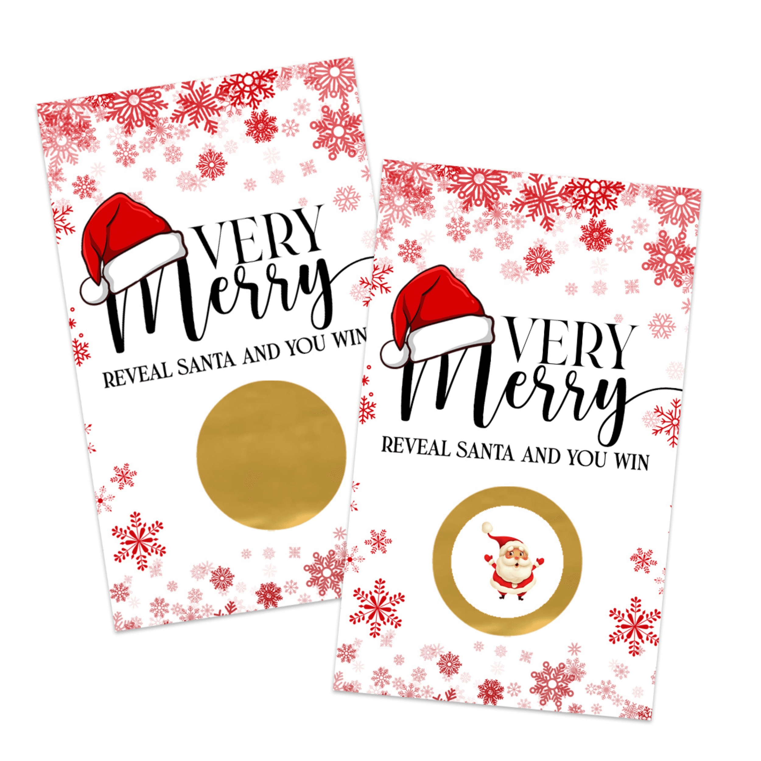 Very Merry Christmas Scratch Off Cards (30 Pack) Holiday Party Games ...