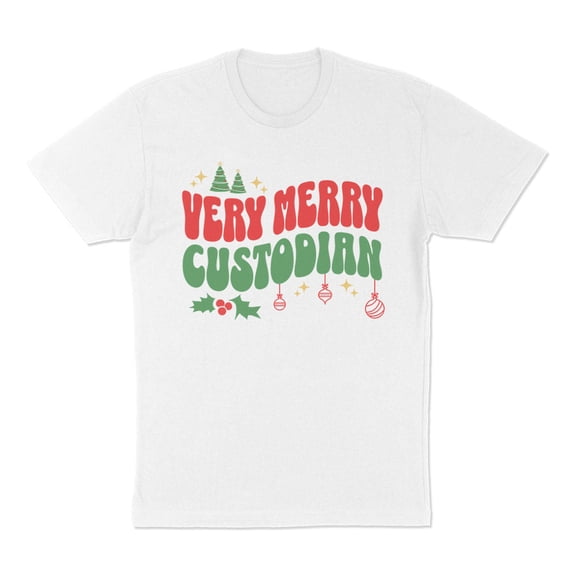 Very Merry Custodian Shirt Unisex X-Small White