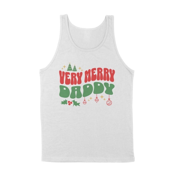 Very Merry Daddy Tank Top Unisex 2X-Large White