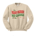 thumbnail image 1 of Very Merry Dry Cleaner Sweatshirt Unisex 2X-Large Sand, 1 of 5