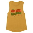 thumbnail image 1 of Very Merry Dry Cleaner Women's Muscle Tank Medium Antique Gold, 1 of 5