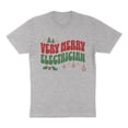 thumbnail image 1 of Very Merry Electrician Shirt Unisex Medium Grey, 1 of 5