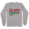 thumbnail image 1 of Very Merry Family Long Sleeve Shirt Unisex 3X-Large Grey, 1 of 5