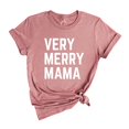 thumbnail image 1 of Very Merry Mama Shirt, Mama Christmas T-Shirt, Christmas 2024 Tee, Christmas Family Match, 1 of 1