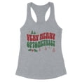 thumbnail image 1 of Very Merry Optometrist Tank Top Fitted Racerback Women's 2X-Large Heather Grey, 1 of 5