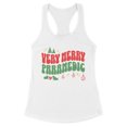 thumbnail image 1 of Very Merry Paramedic Tank Top Fitted Racerback Women's X-Large White, 1 of 5