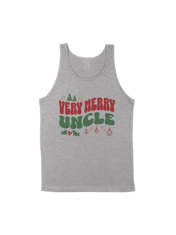 Very Merry Uncle Tank Top Unisex X-Large Grey