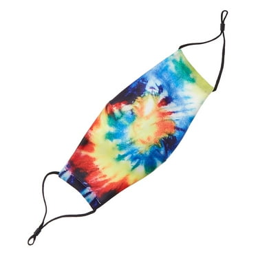 Very Moda Tie-Dye Cloth Face Mask, os, Yellow
