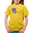 thumbnail image 1 of Very Peri Lazy Cat Art T-Shirt Juniors -Image by Shutterstock,  Small, 1 of 4