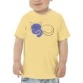 thumbnail image 1 of Very Peri Lazy Cat Art T-Shirt Toddler -Image by Shutterstock,  3 Toddler, 1 of 4