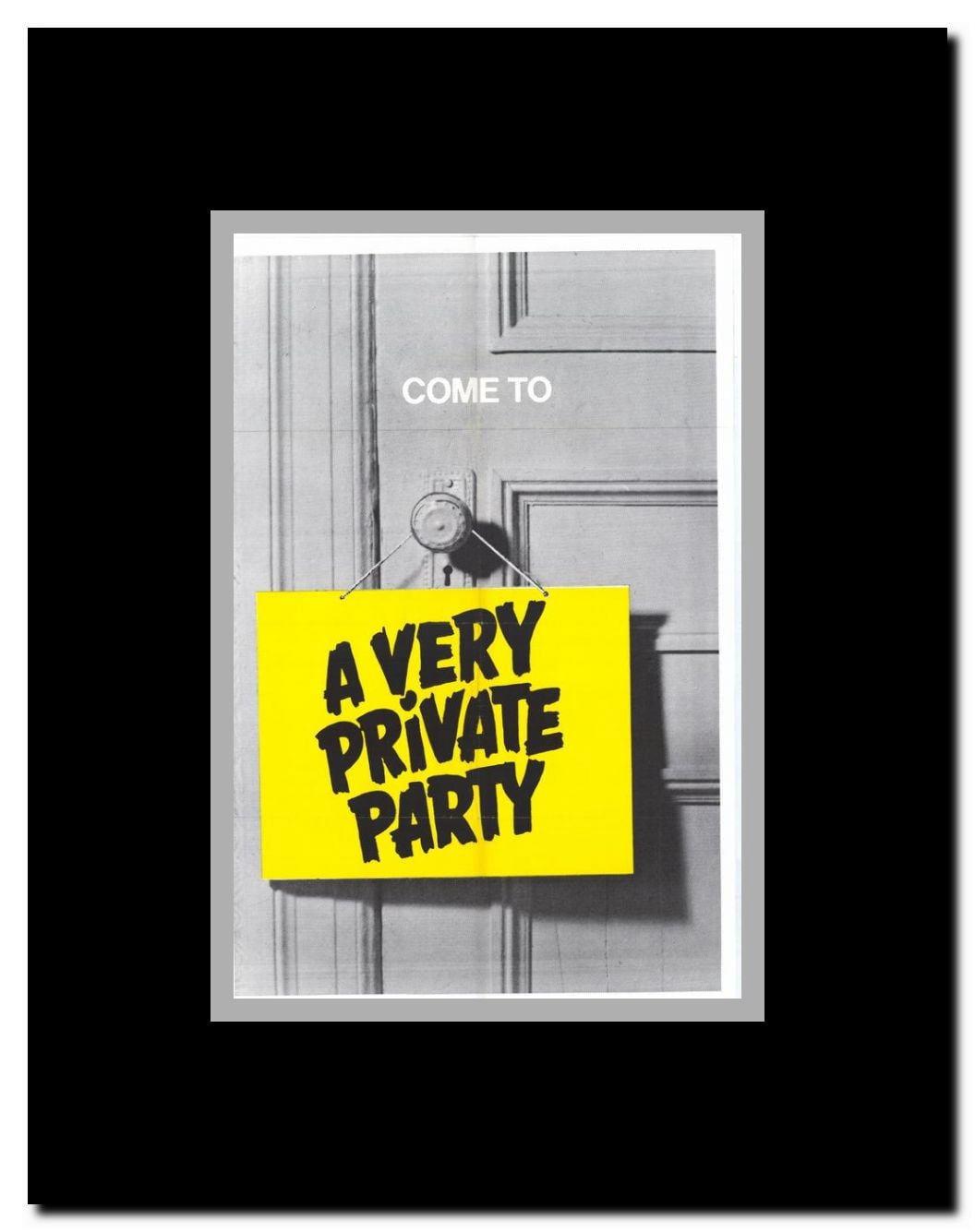 Very Private Party Framed Movie Poster